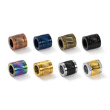 2Pcs Stainless Steel Slide Spacer Beads for DIY Bracelet Necklace
