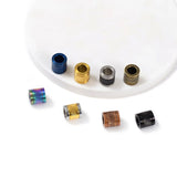 2Pcs Stainless Steel Slide Spacer Beads for DIY Bracelet Necklace