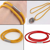 2Pcs Stainless Steel Bayonet Clasps For Leather Cord Necklace