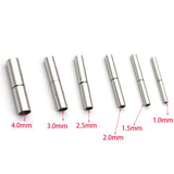 2Pcs Stainless Steel Bayonet Clasps For Leather Cord Necklace