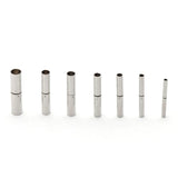 2Pcs Stainless Steel Bayonet Clasps For Leather Cord Necklace
