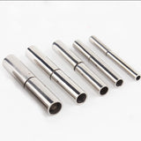 2Pcs Stainless Steel Bayonet Clasps For Leather Cord Necklace