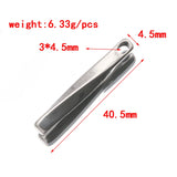 2Pcs Geometric Spiral Bar Pendant for Jewelry Making