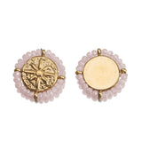 2Pcs Stainless Steel North Star Pendant Crystal Charms for DIY Necklace