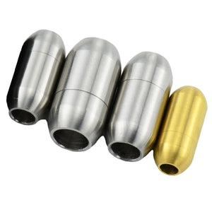 2Pcs Stainless Steel Magnetic Clasps for Leather Cord DIY Jewelry
