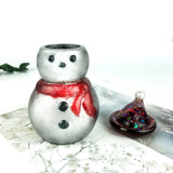 2Pcs Snowman Resin Jar Mould with Lids Silicone Mold