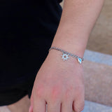 Sun Moon Charm Stainless Steel Bracelets Couples Jewelry