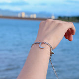 Sun Moon Charm Stainless Steel Bracelets Couples Jewelry