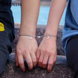 Sun Moon Charm Stainless Steel Bracelets Couples Jewelry