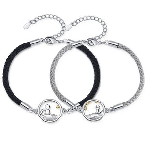 2Pcs Little Prince & Fox Couple Bracelets Wedding Jewelry Friendship Gift
