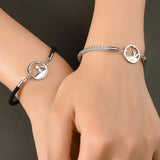 2Pcs Little Prince & Fox Couple Bracelets Wedding Jewelry Friendship Gift