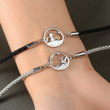 2Pcs Little Prince & Fox Couple Bracelets Wedding Jewelry Friendship Gift