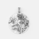 2Pcs Tibetan Silver Dragonfly Bamboo Charms Pendant Ethnic Necklace DIY Jewelry