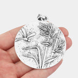 2Pcs Tibetan Silver Dragonfly Bamboo Charms Pendant Ethnic Necklace DIY Jewelry