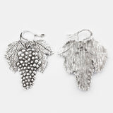 2Pcs Tibetan Silver Grape Charm Pendant for DIY Necklace Jewelry