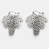 2Pcs Tibetan Silver Grape Charm Pendant for DIY Necklace Jewelry