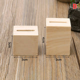 2Pcs Vintage Wooden Ring Display Stand Jewelry Organizer Storage
