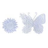 2Pcs Wall Hanging Resin Butterfly Sunflower Epoxy Mould DIY Craft Home Decor