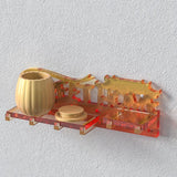 Wall Mounted Shelf Resin Mold Sweet Home Hook Plate Jewelry Display DIY