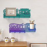 Wall Mounted Shelf Resin Mold Sweet Home Hook Plate Jewelry Display DIY
