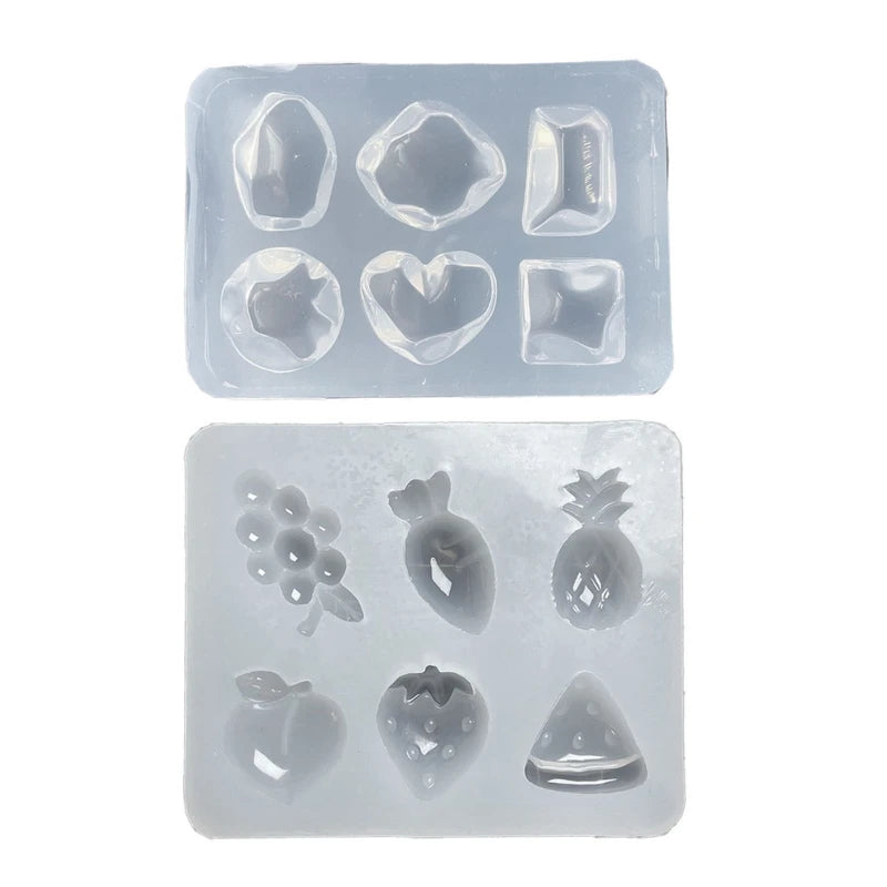 2Pcs Wave Gem Jewelry Silicone Mold for DIY Earrings and Pendants