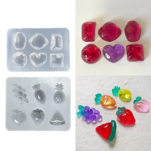 2Pcs Wave Gem Jewelry Silicone Mold for DIY Earrings and Pendants