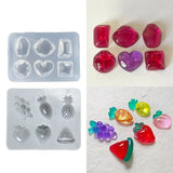 2Pcs Wave Gem Jewelry Silicone Mold for DIY Earrings and Pendants
