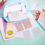 2Pcs Wood Texture Metal Cutting Dies DIY Scrapbook Wedding Cards Making
