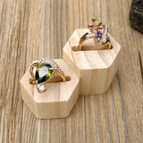 Wooden Ring Display Stand Jewelry Shop Showcase Rings Organizer