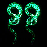 2Pcs Glass Ear Plug and Tunnels Spiral Taper Gauge Stretcher Body Jewelry