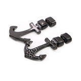 2Pcs/lot Retro Stainless Steel Anchor Clasps Hook for Leather Bracelet DIY