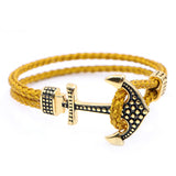 2Pcs/lot Retro Stainless Steel Anchor Clasps Hook for Leather Bracelet DIY