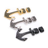 2Pcs/lot Retro Stainless Steel Anchor Clasps Hook for Leather Bracelet DIY