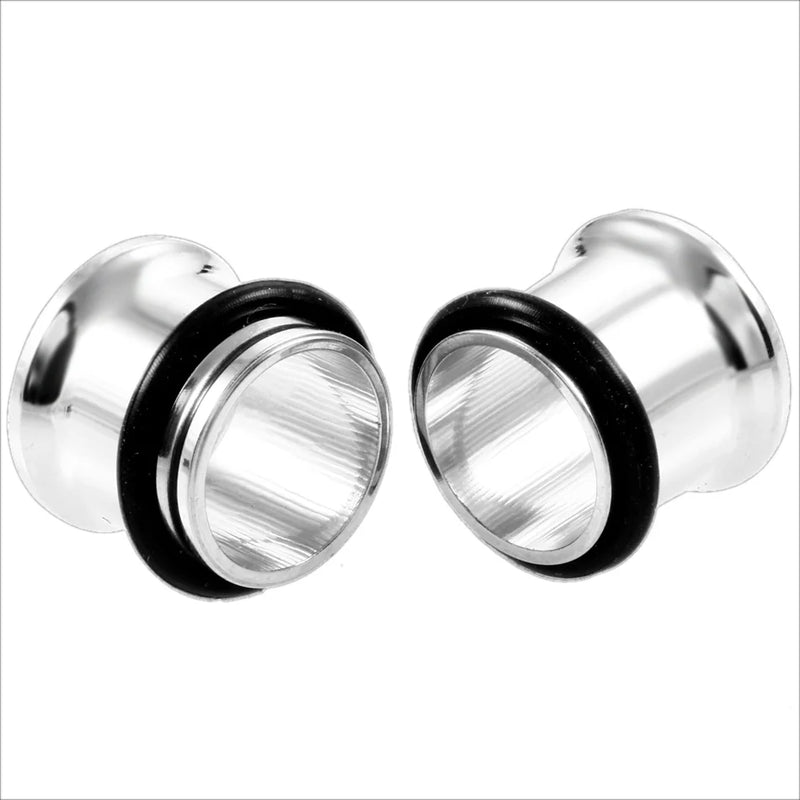 2Pcs Surgical Steel Ear Plugs Gauges Earrings