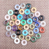 2Pcs/pack 20mm Peace Buckle Large Hole Stone Beads Bagel Natural Stone