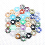 2Pcs/pack 20mm Peace Buckle Large Hole Stone Beads Bagel Natural Stone