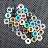 2Pcs/pack 20mm Peace Buckle Large Hole Stone Beads Bagel Natural Stone
