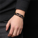 Distance Beaded Bracelet Natural Stone Strand Bracelets for Couple