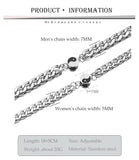 Dragon Tai Chi Stainless Steel Bracelet Yin Yang Couple Set