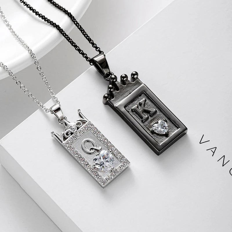His Queen and Her King Necklace Jewelry Set