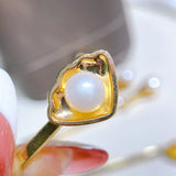 2Pcs Natural Freshwater Pearl Barrettes Hair Jewelry