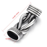 2Pcs Stainless Steel Infinity Knot Connectors for DIY Bracelet Making