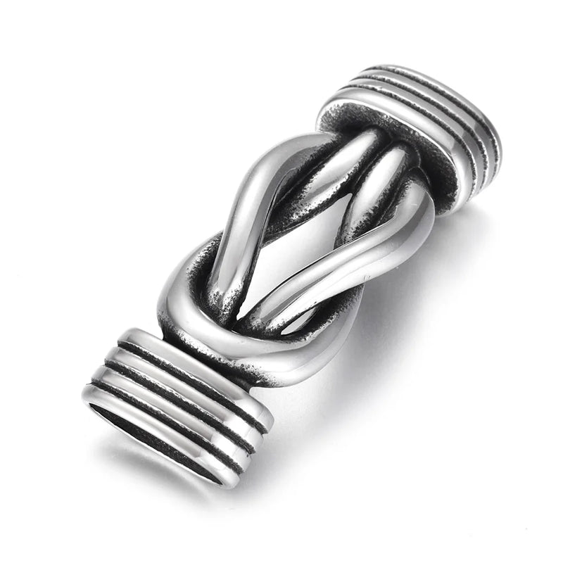 2Pcs Stainless Steel Infinity Knot Connectors for DIY Bracelet Making