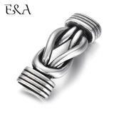 2Pcs Stainless Steel Infinity Knot Connectors for DIY Bracelet Making
