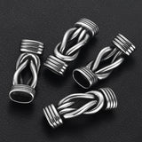 2Pcs Stainless Steel Infinity Knot Connectors for DIY Bracelet Making