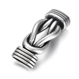 2Pcs Stainless Steel Infinity Knot Connectors for DIY Bracelet Making
