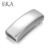 2Pcs Stainless Steel Slider Bead Curved High Polished Slide Charms