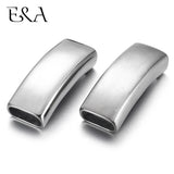 2Pcs Stainless Steel Slider Bead Curved High Polished Slide Charms