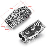 2pcs Stainless Steel Slider Bead Arrows Charms for Men Jewelry Making