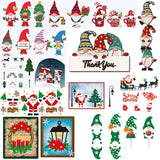 22Pcs Santa Claus Cutting Dies for DIY Scrapbooking Metal Christmas Chimney